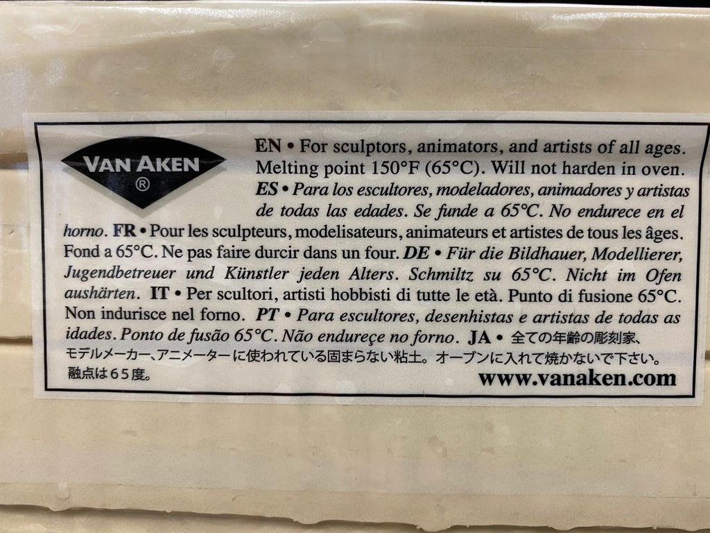 Ivory Plastalina Meltable Modeling Clay 4.5lb & Case brickintheyard