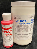 Tin Cure 5092 Slow, Medium, & Fast Set Mold Making Silicone - All Kit Sizes