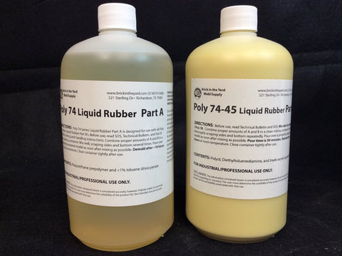 Poly 74-45 Polyurethane Rubber - All Sizes